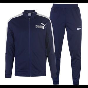 PUMA MENS TRACKSUIT. JACKET AND JOGGERS 2pc NAVY
